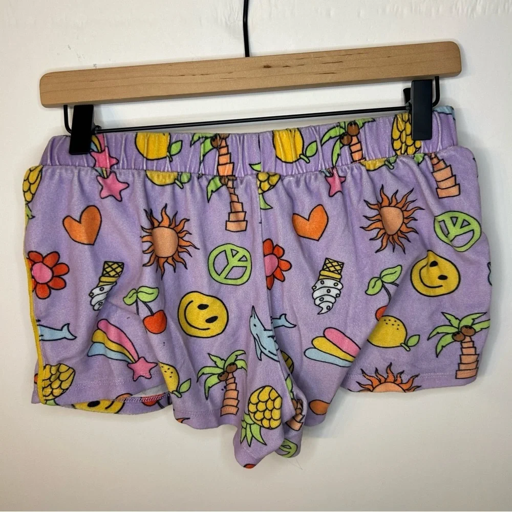 Art Class Girls Purple Printed Pajama Set, Size XL (14), Smiley Face, Cherries - Picture 6 of 8